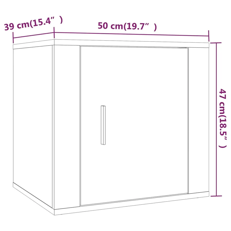 Tables de chevet 2 pcs Blanc 50x39x47 cm - 11