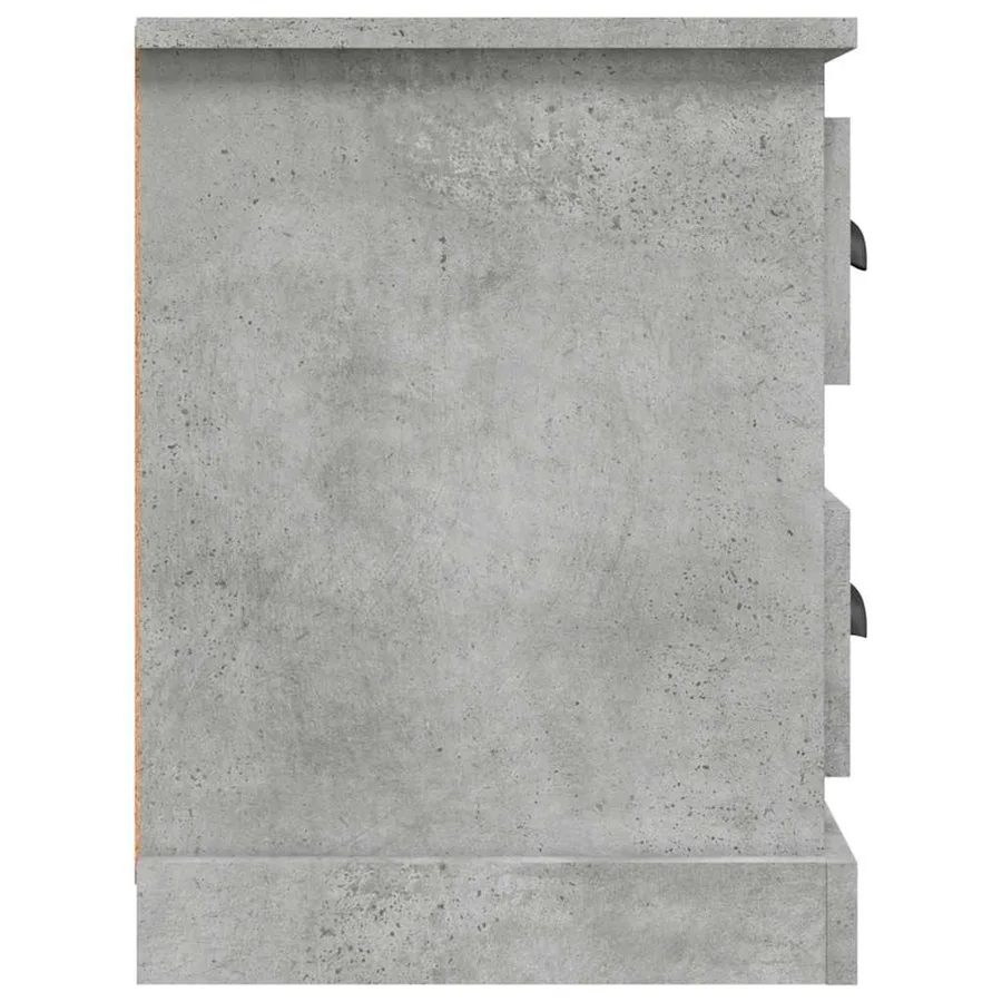 Meuble TV gris béton 102x35,5x47,5 cm bois d'ingénierie - 8