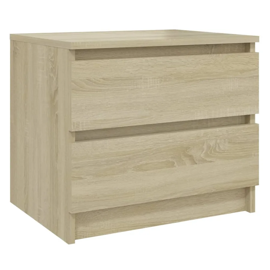 Tables de chevet 2pcs chêne sonoma 50x39x43,5cm bois ingénierie - 3