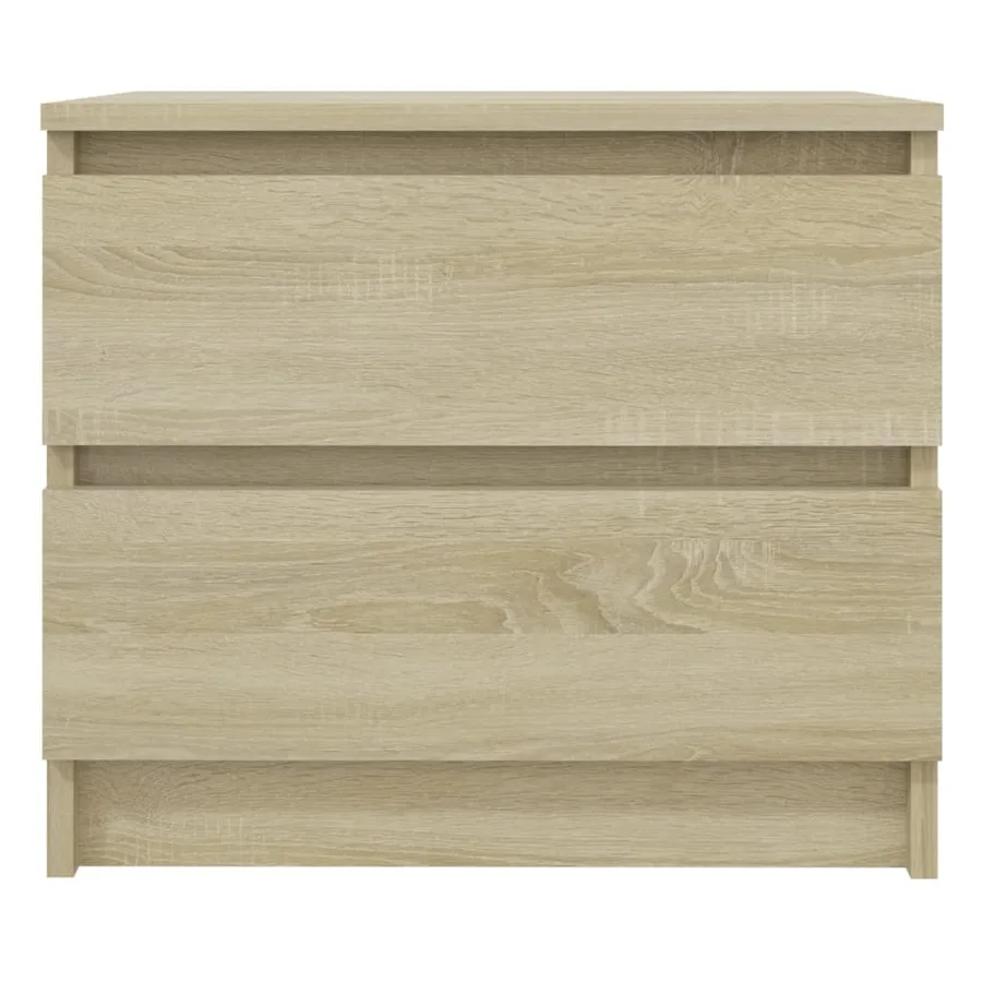 Tables de chevet 2pcs chêne sonoma 50x39x43,5cm bois ingénierie - 4