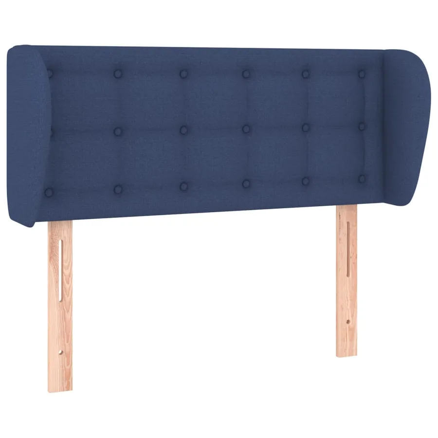 Tête de lit avec oreilles Bleu 83x23x78/88 cm Tissu - 2