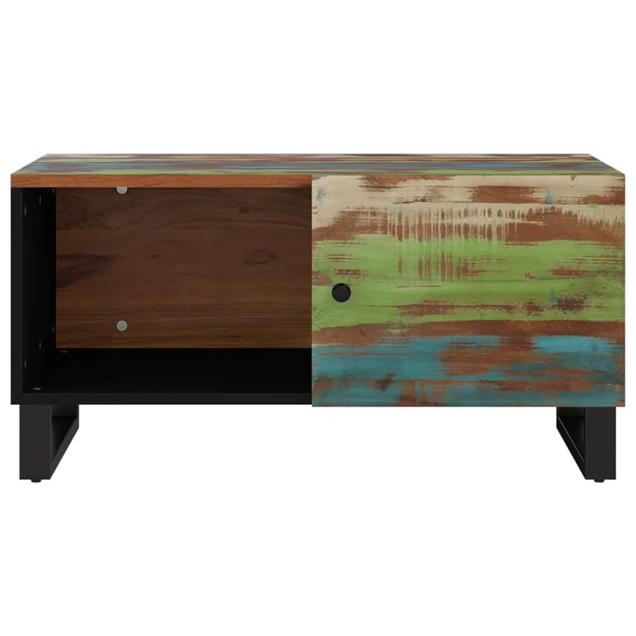 Table basse 80x50x40 cm Bois de récupération et d'ingénierie - 4