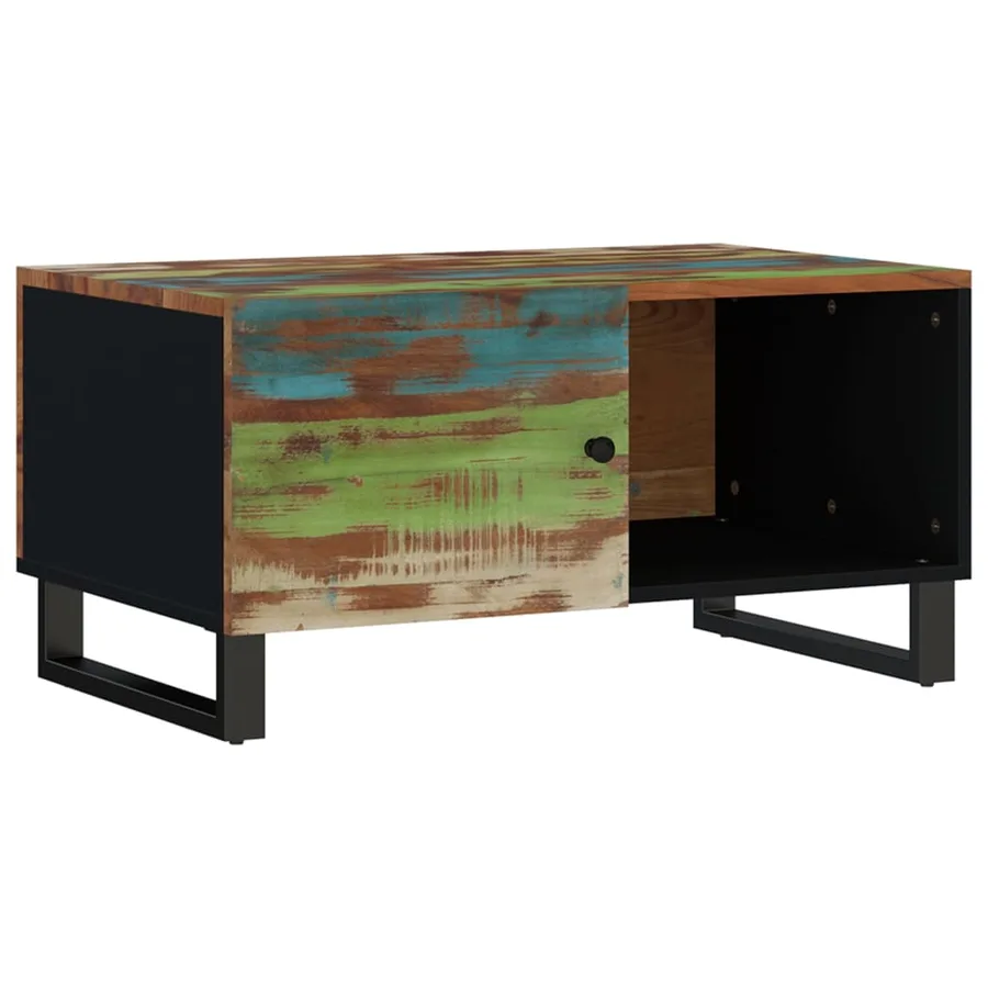 Table basse 80x50x40 cm Bois de récupération et d'ingénierie - 5