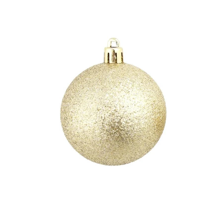 Ensemble de boules de Noël 100 pcs 3/4/6 cm Doré - 7