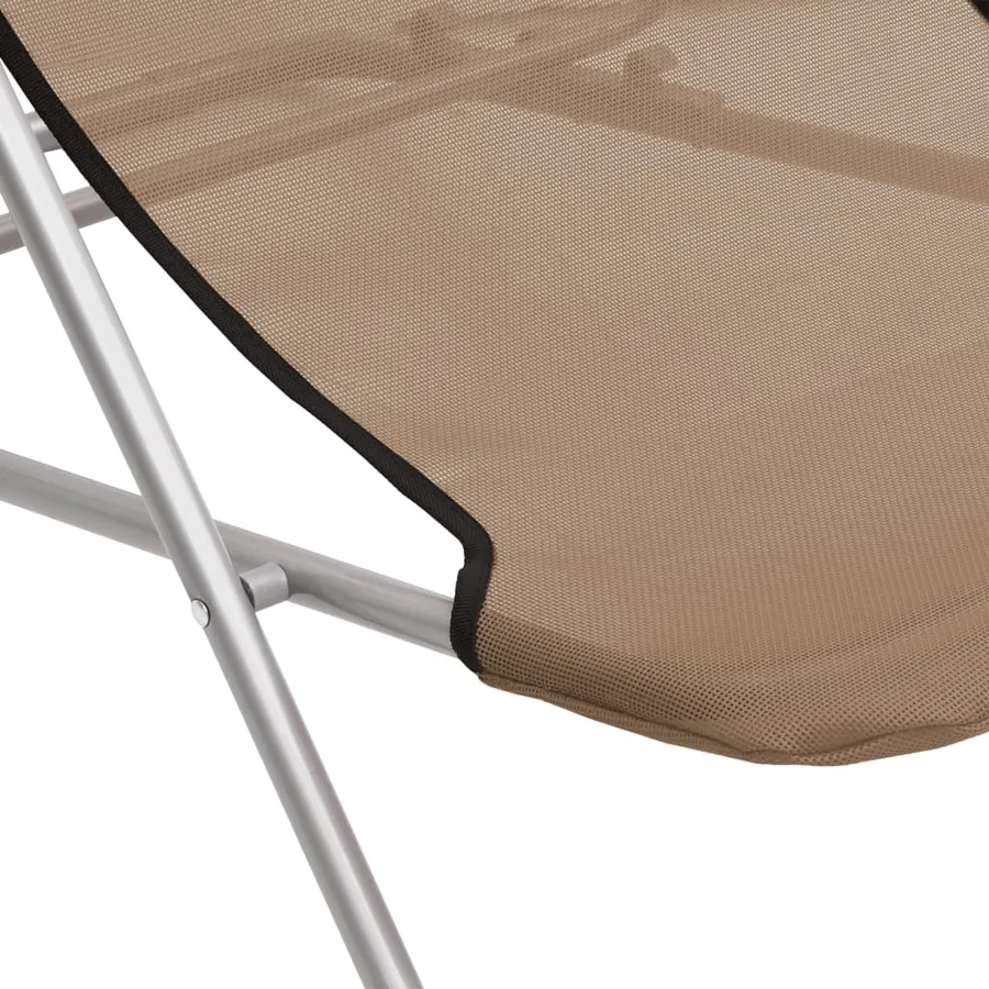 Chaises plage pliantes lot de 2 textilène acier enduit poudre - 10