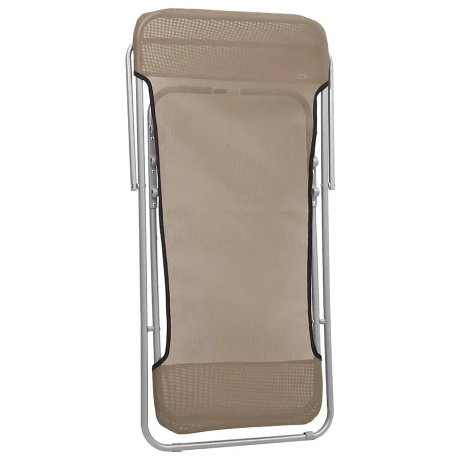 Chaises plage pliantes lot de 2 textilène acier enduit poudre - 8