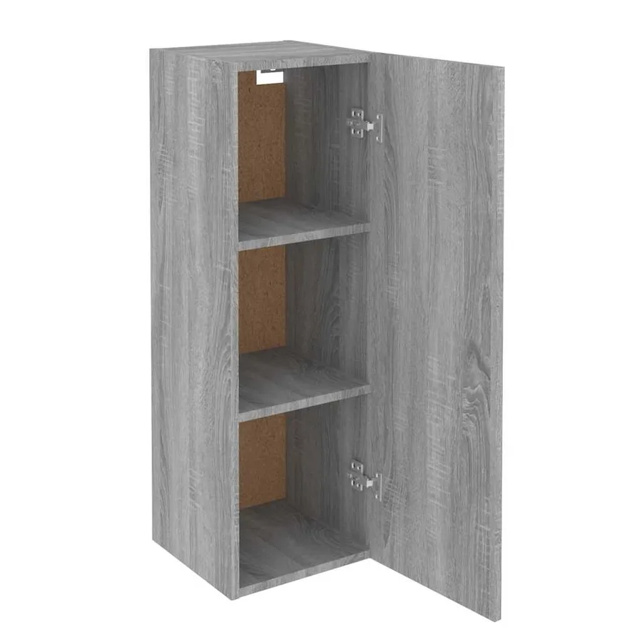 Meubles TV Sonoma gris 30,5x30x90 cm Bois d'ingénierie - 7