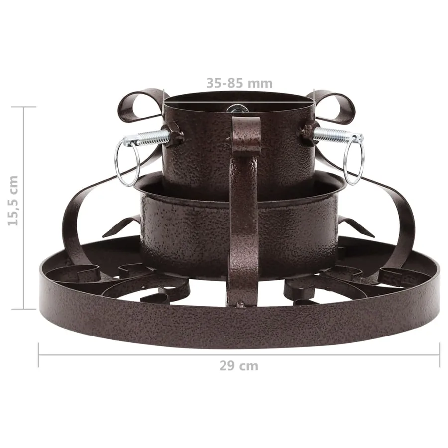 Support de sapin de Noël Cuivre antique 29x29x15,5 cm - 7