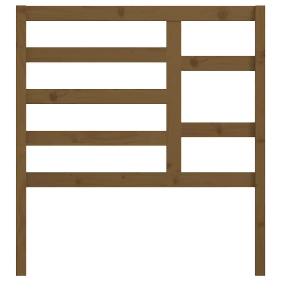 Tête de lit Marron miel 81x4x104 cm Bois massif de pin - 4