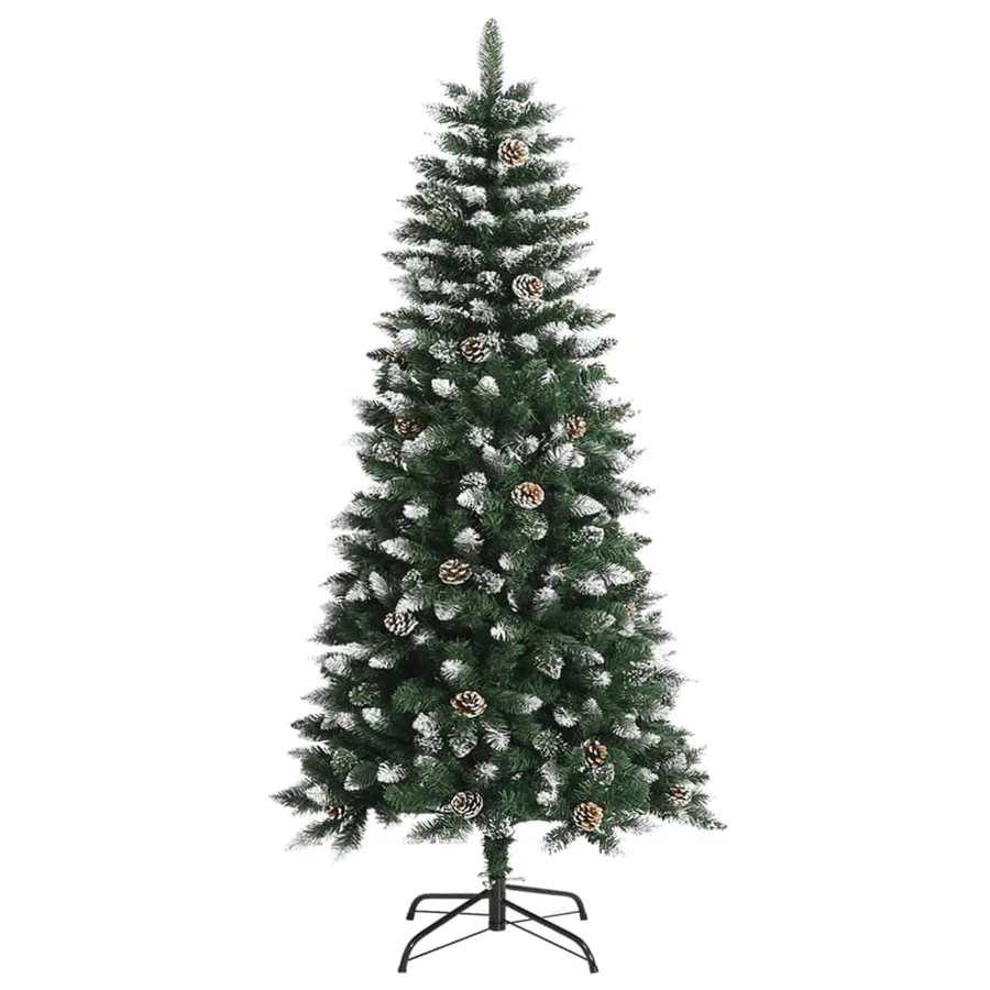 Sapin de Noël artificiel avec support Vert 120 cm PVC - 2