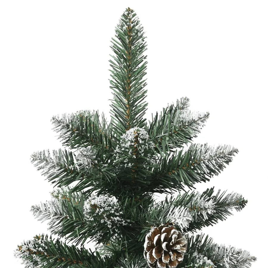 Sapin de Noël artificiel avec support Vert 120 cm PVC - 5