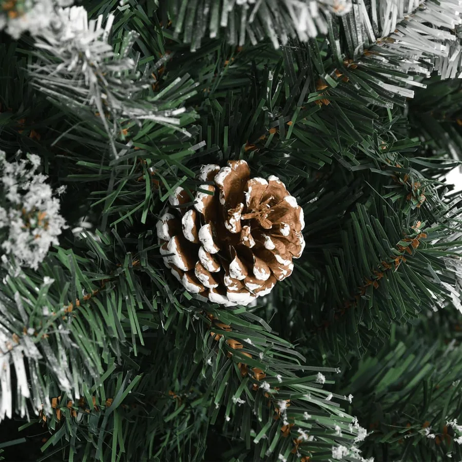Sapin de Noël artificiel avec support Vert 120 cm PVC - 6