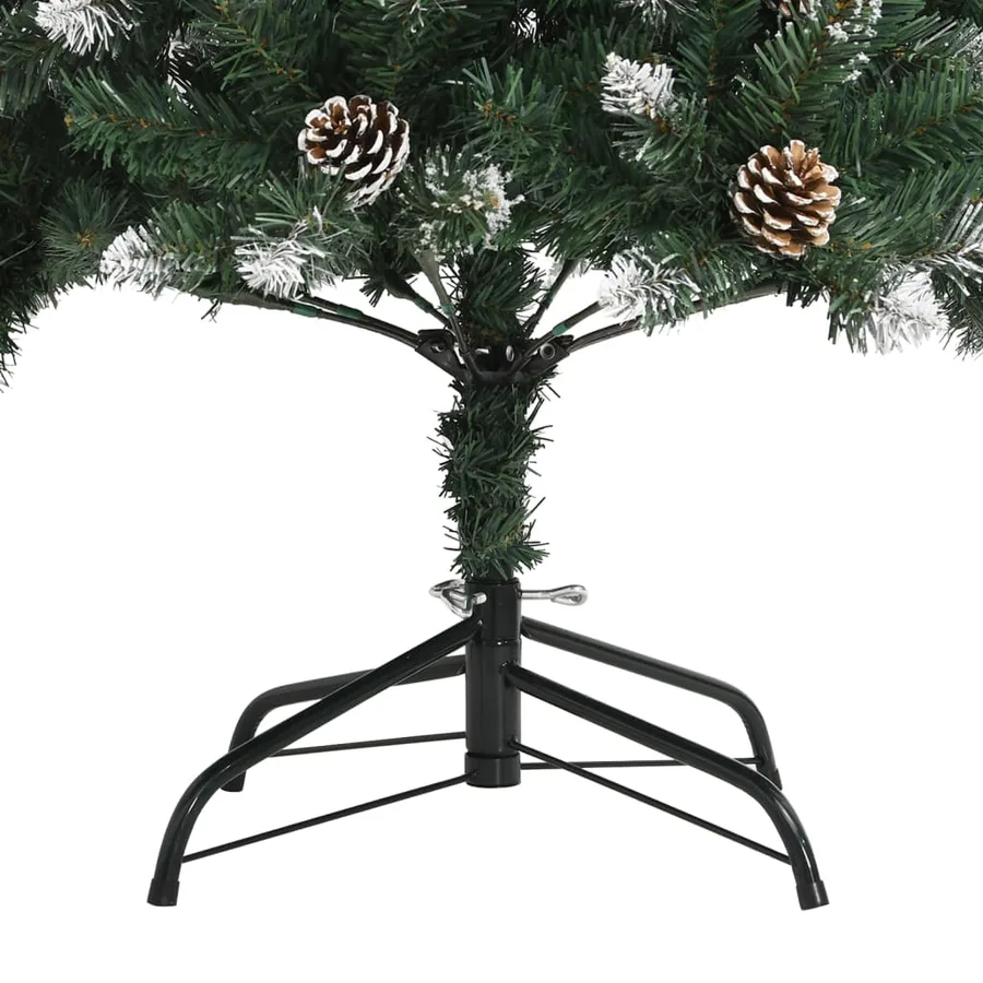 Sapin de Noël artificiel avec support Vert 120 cm PVC - 7