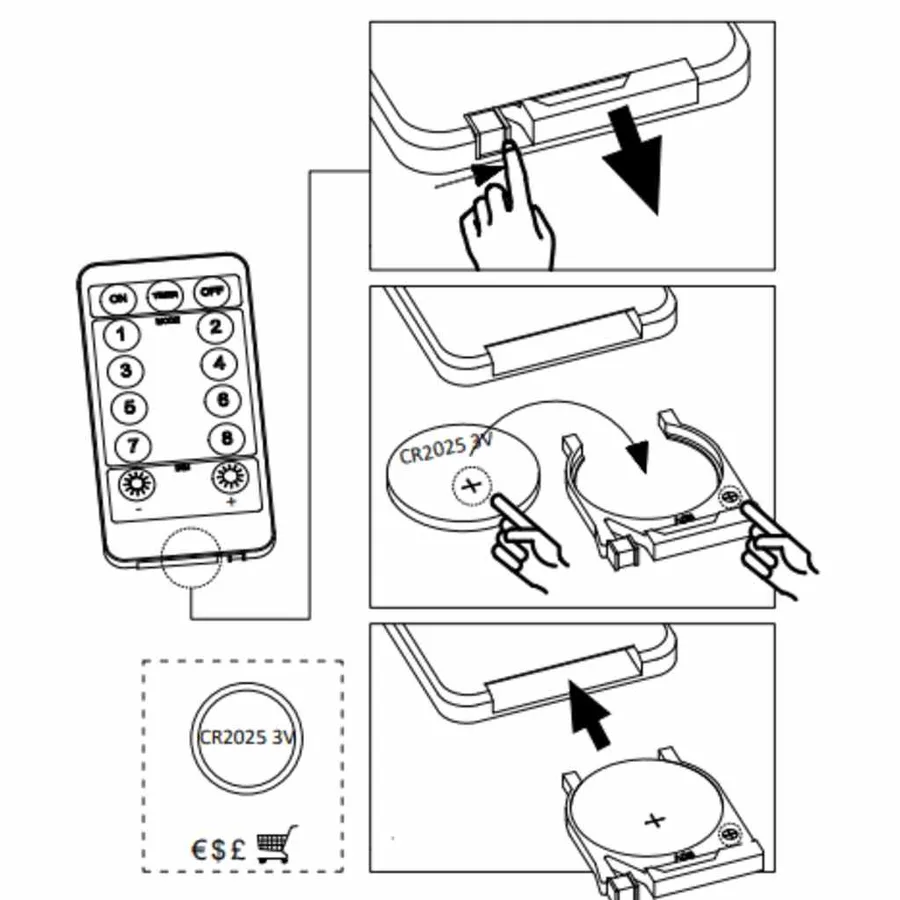Guirlande lumineuse étoile et lune avec télécommande 138 LED - 5