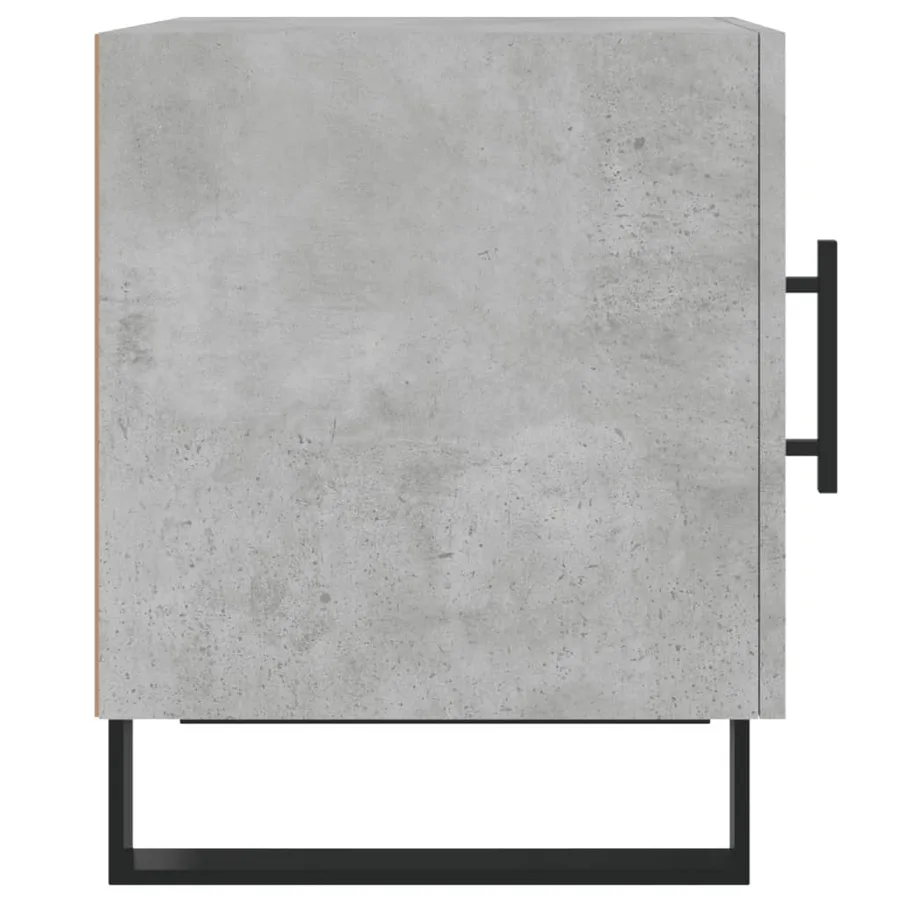 Tables de chevet 2 pcs gris béton 40x40x50 cm bois d’ingénierie - 8