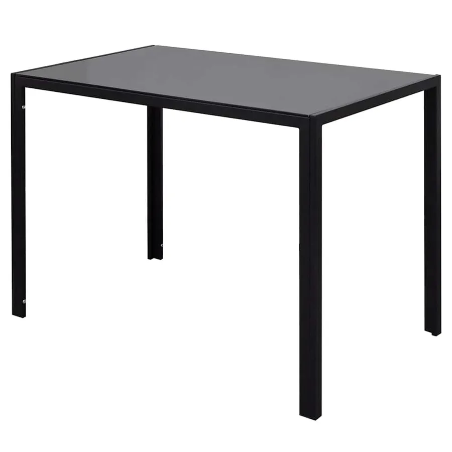 Ensemble de table à manger cinq pièces noir et blanc - 4