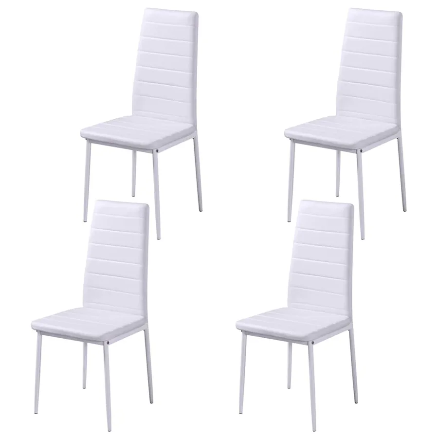 Ensemble de table à manger cinq pièces noir et blanc - 5