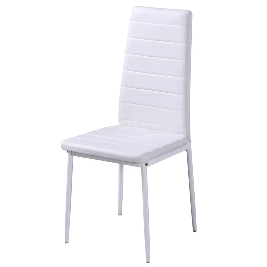 Ensemble de table à manger cinq pièces noir et blanc - 6