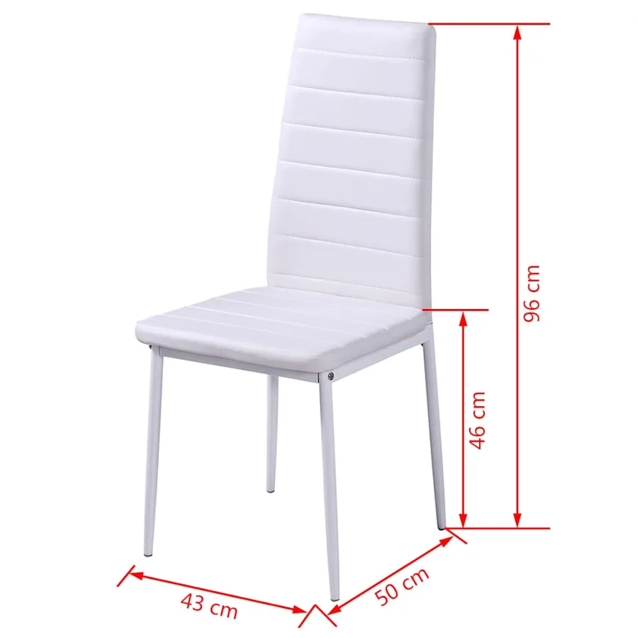 Ensemble de table à manger cinq pièces noir et blanc - 7