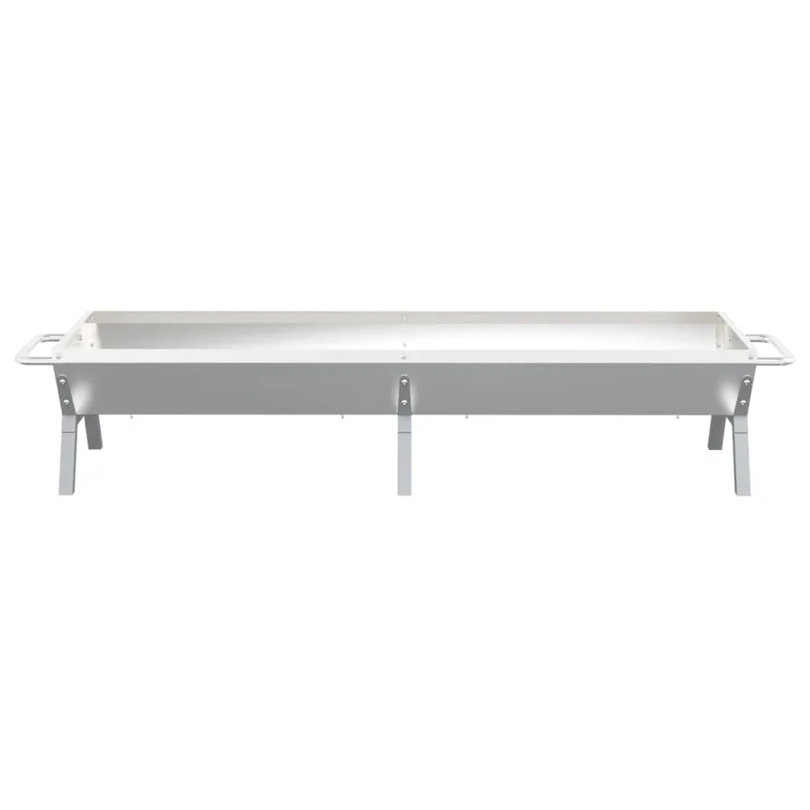 Plateau pour barbecue Argenté 158x42x31 cm Acier inoxydable - 4