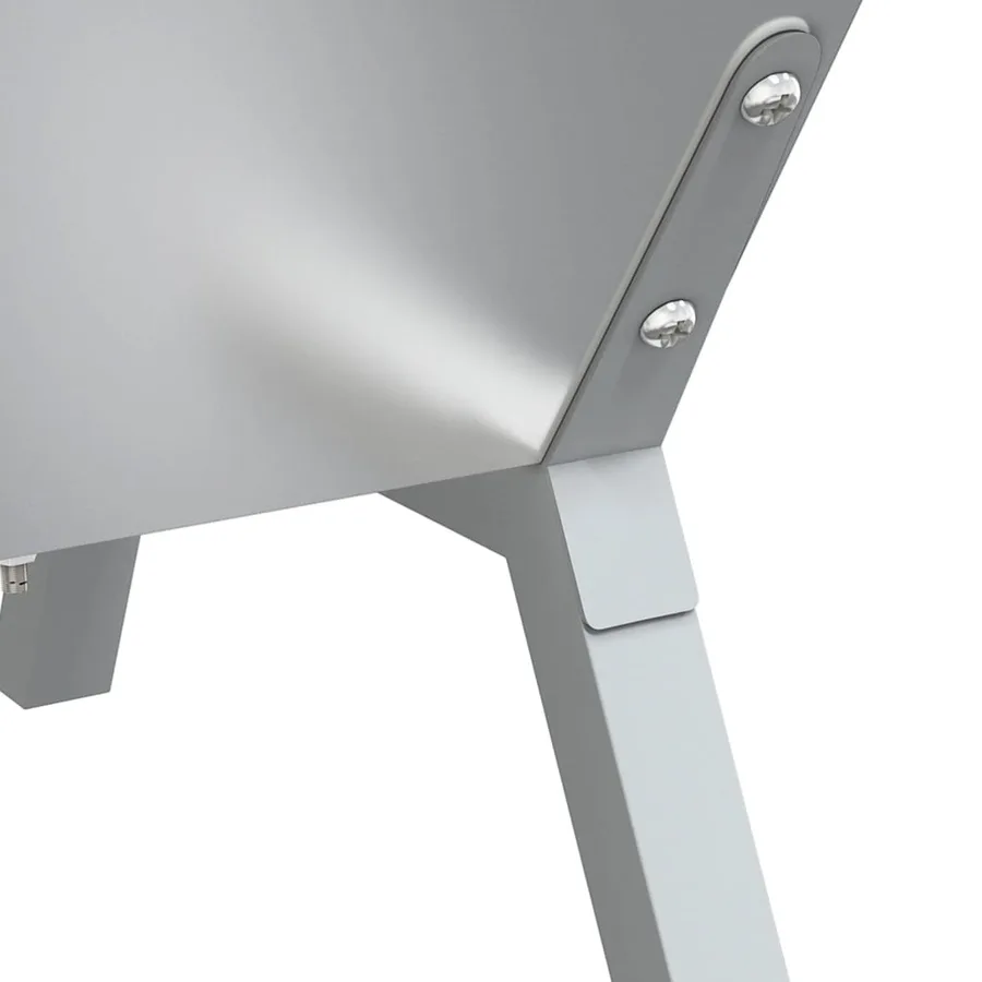 Plateau pour barbecue Argenté 158x42x31 cm Acier inoxydable - 6