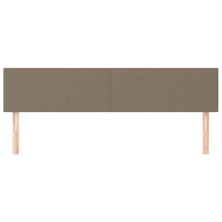 Têtes de lit Taupe 160x5x78/88 cm Tissu - 3