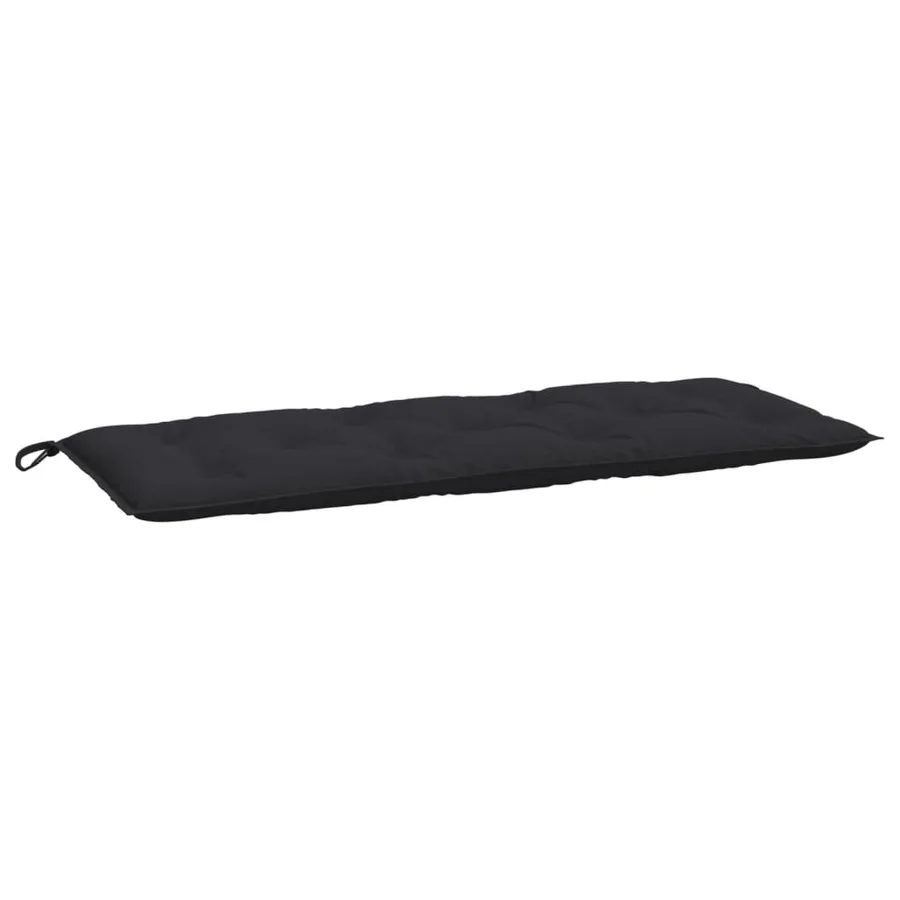 Coussins de banc jardin lot de 2 noir 120x50x7 cm tissu Oxford - 4