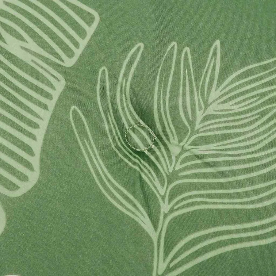 Coussins de chaise lot de 6 motif de feuilles 40x40x4 cm tissu - 7