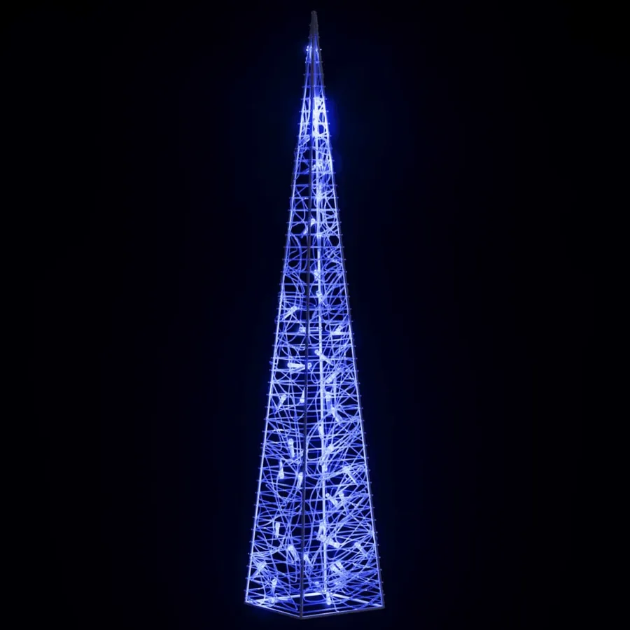 Cône lumineux décoratif à LED Acrylique Bleu 90 cm - 4