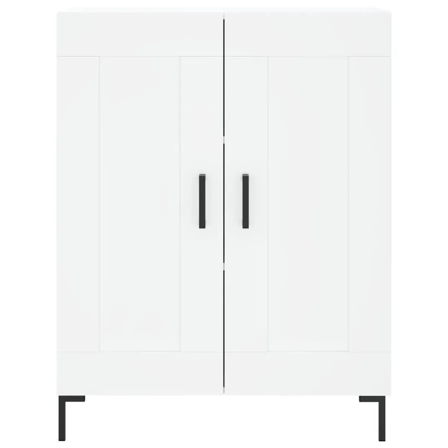 Buffet blanc 69,5x34x90 cm bois d'ingénierie - 5