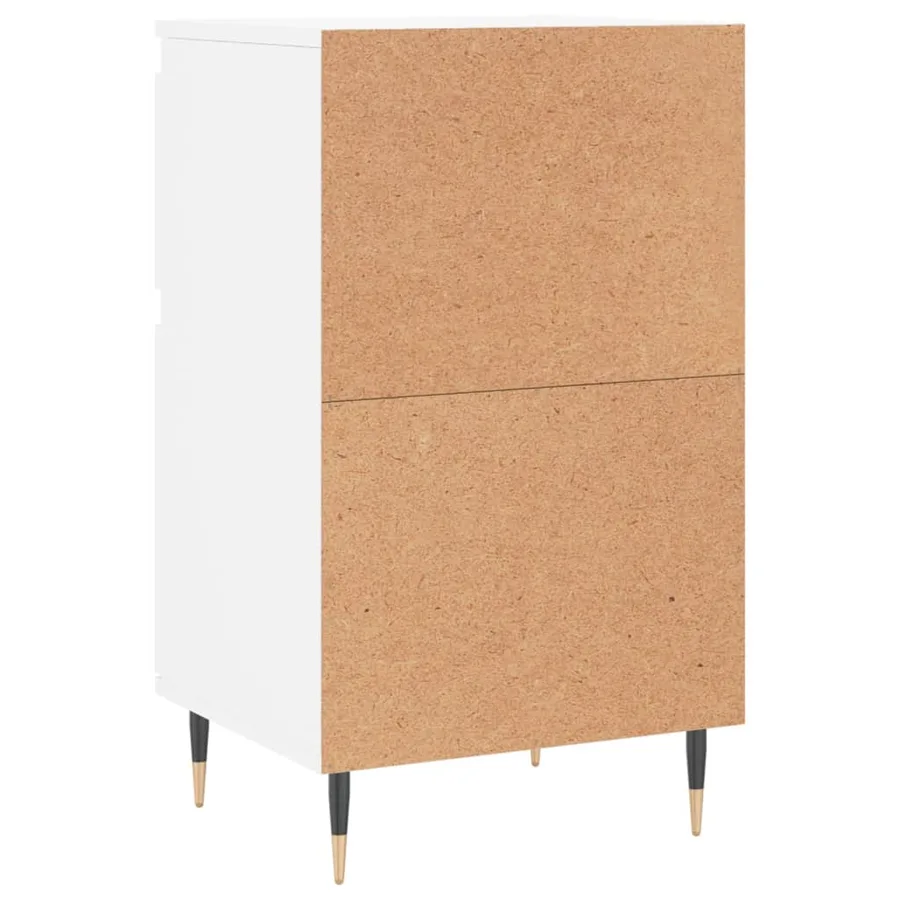 Buffets 2 pcs blanc 40x35x70 cm bois d’ingénierie - 9