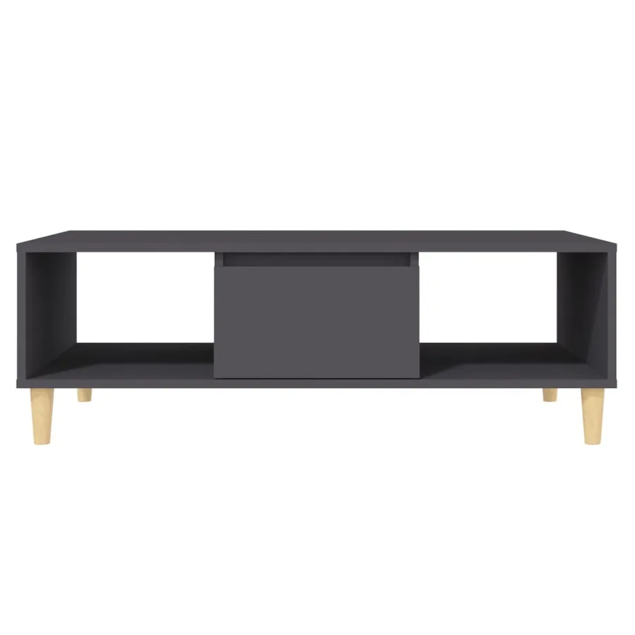 Table basse gris 103,5x60x35 cm bois d'ingénierie - 5