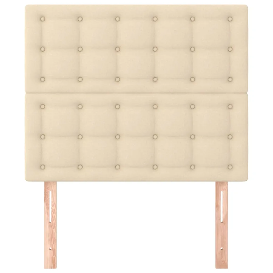 Tête de lit Crème 100x5x118/128 cm Tissu - 3