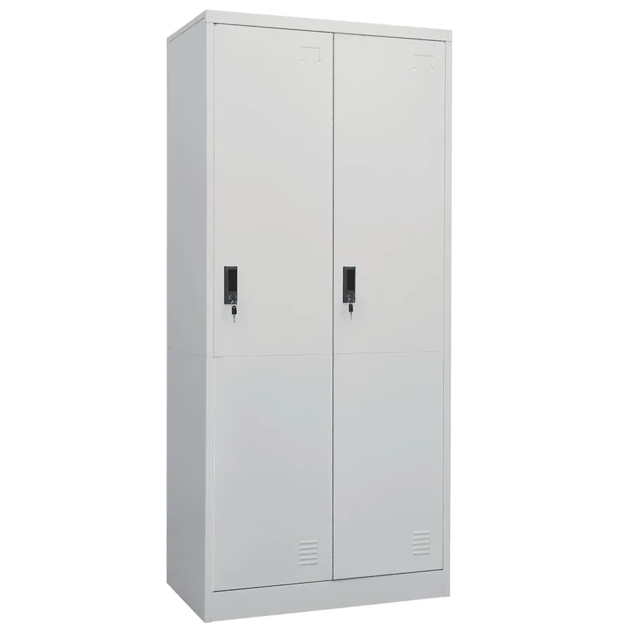Garde-robe Gris clair 80x50x180 cm Acier