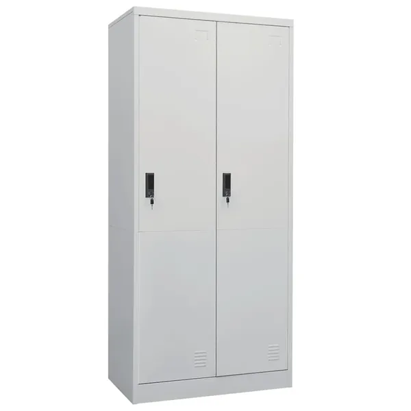 Garde-robe Gris clair 80x50x180 cm Acier