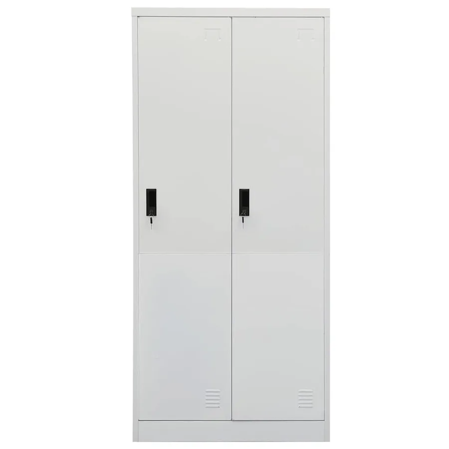 Garde-robe Gris clair 80x50x180 cm Acier - 2