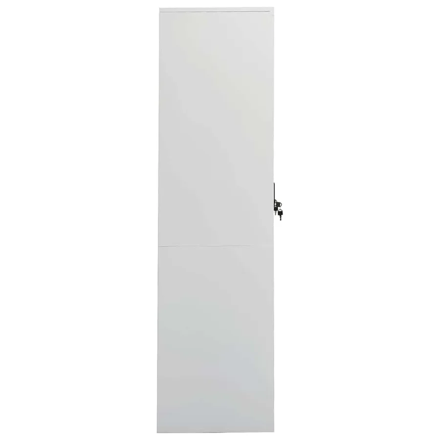 Garde-robe Gris clair 80x50x180 cm Acier - 3