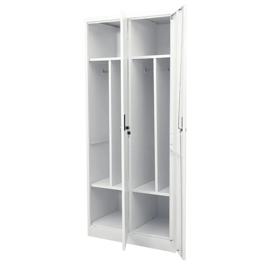 Garde-robe Gris clair 80x50x180 cm Acier - 6