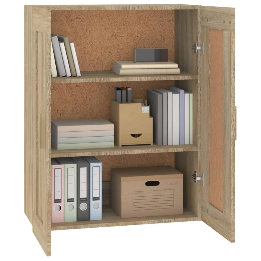 Armoire murale chêne sonoma 69,5x32,5x90 cm bois ingénierie - 4