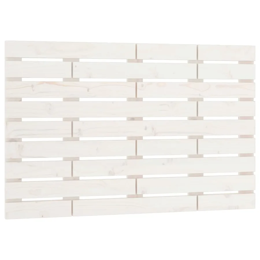 Tête de lit murale Blanc 81x3x63 cm Bois massif de pin - 2