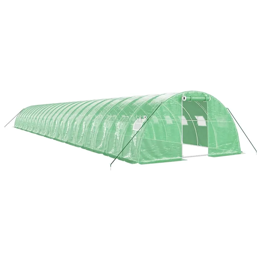Serre avec cadre en acier vert 88 m² 22x4x2 m - 2