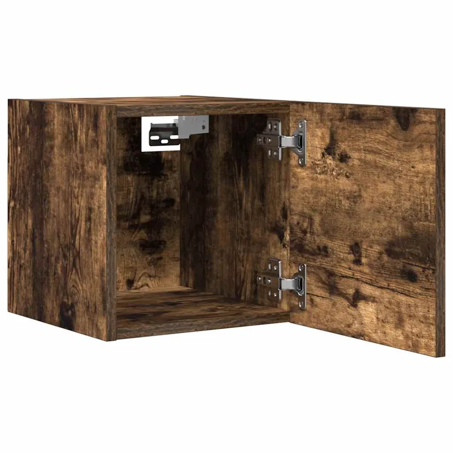 Meubles TV muraux 2 pcs Chêne fumé 30,5x30x30 cm - 6