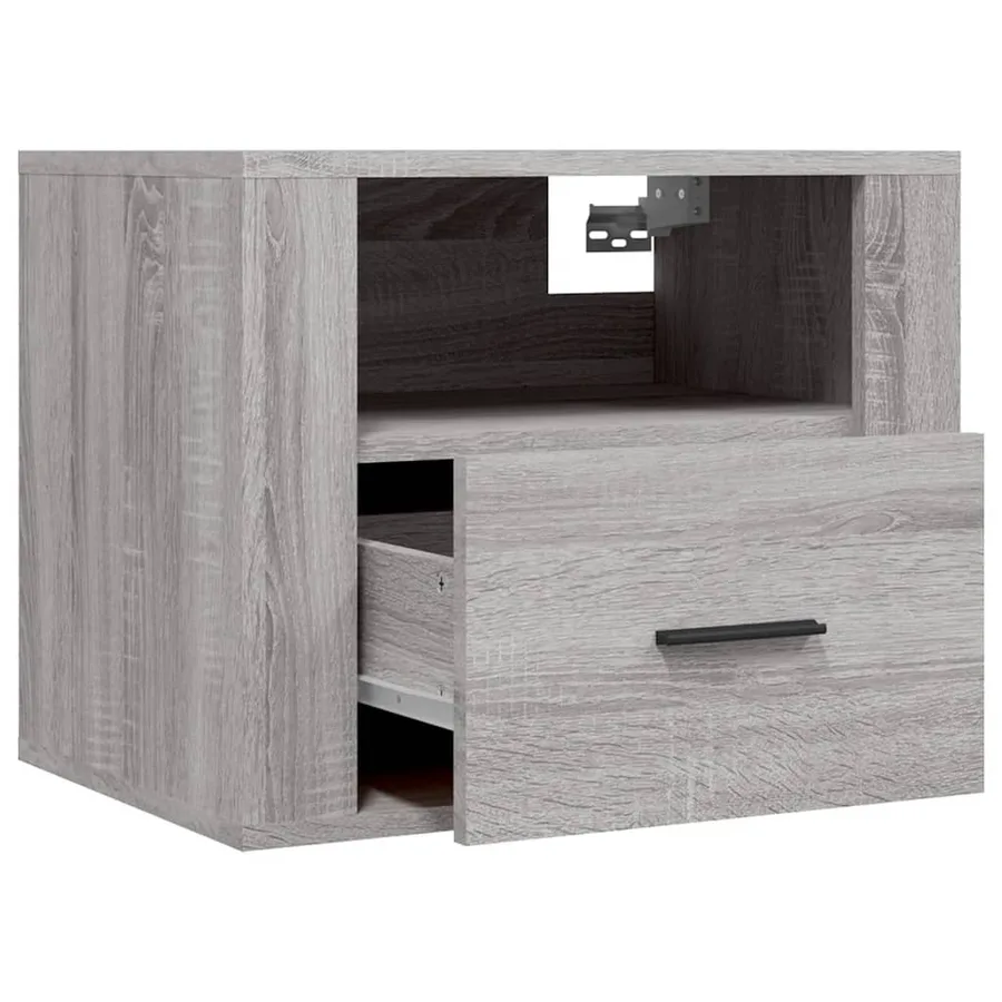 Tables de chevet murales 2 pcs Sonoma gris 50x36x40 cm - 5