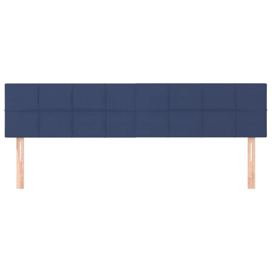 Têtes de lit Bleu 200x5x78/88 cm Tissu - 3