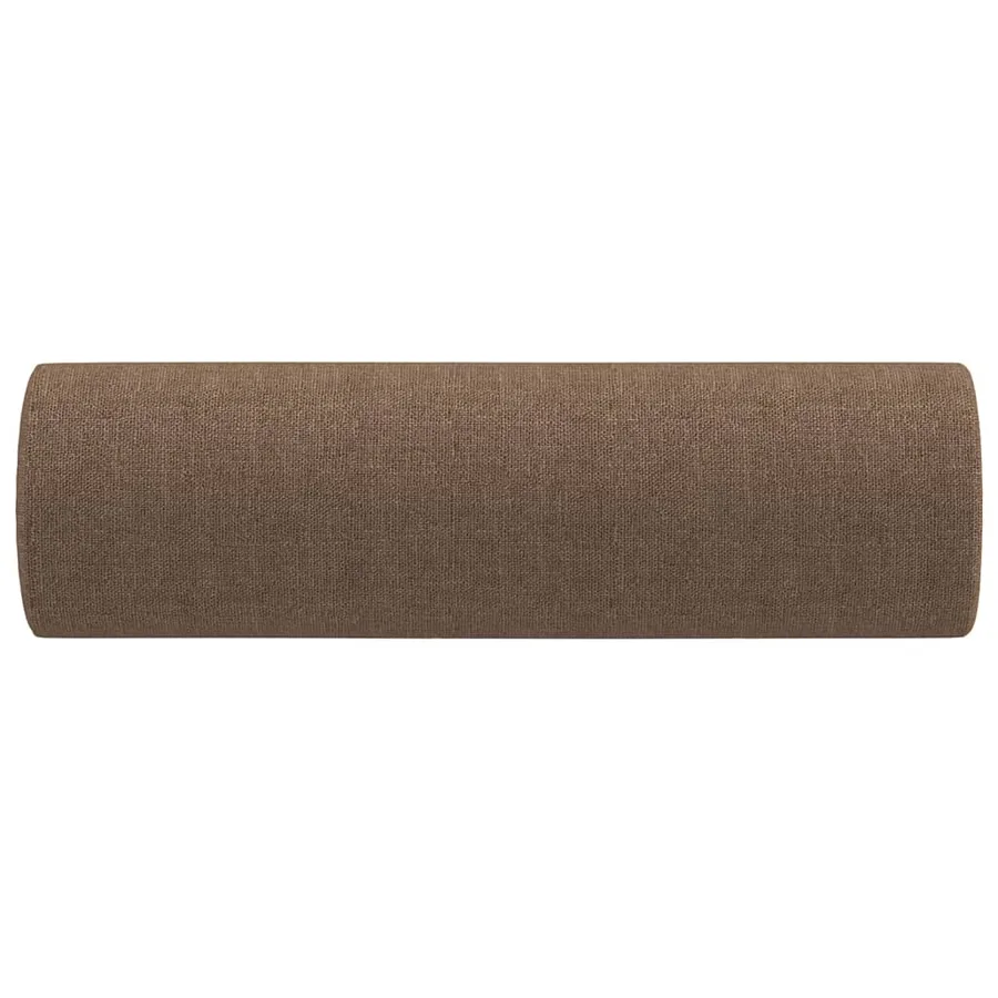 Coussins décoratifs lot de 2 Marron Ø15x50 cm Tissu - 4