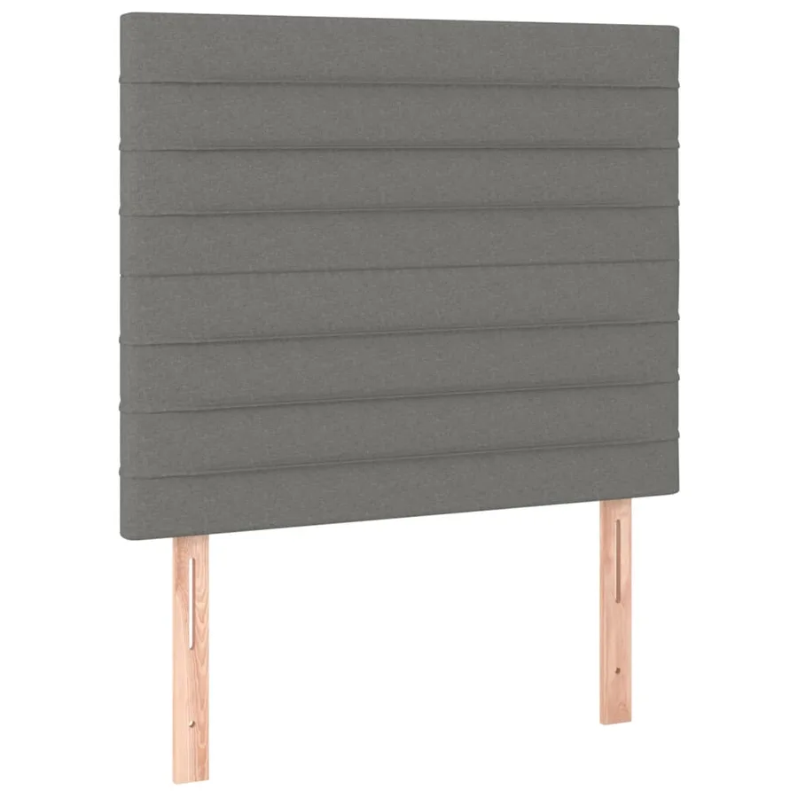 Tête de lit Gris foncé 100x5x118/128 cm Tissu - 2