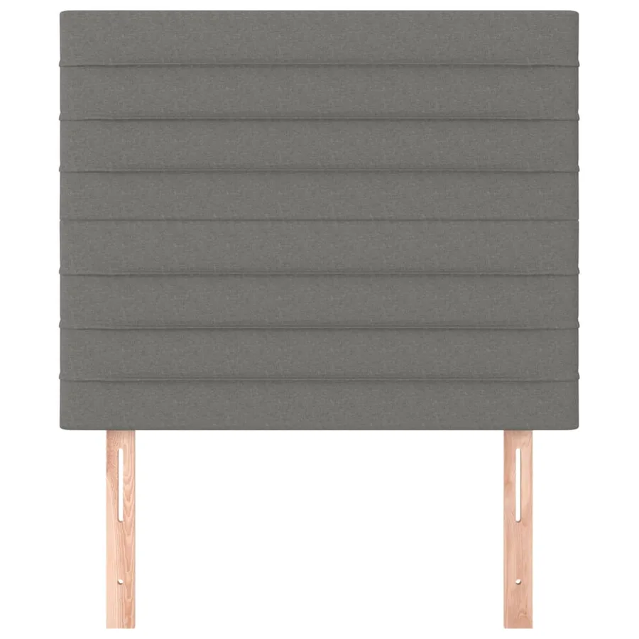 Tête de lit Gris foncé 100x5x118/128 cm Tissu - 3