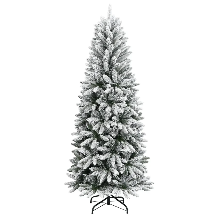 Sapin de Noël artificiel avec neige floquée 180 cm PVC et PE - 2