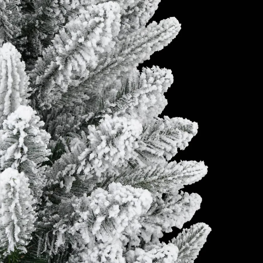 Sapin de Noël artificiel avec neige floquée 180 cm PVC et PE - 4