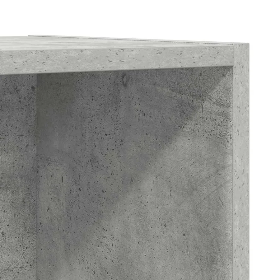 Meuble TV mural Gris béton 37x37x107 cm Bois d’ingénierie - 11